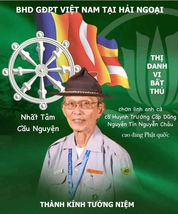 Thư Thông Báo Lễ Tưởng Niệm Cố Huynh Trưởng Nguyên Tín Nguyễn Châu – BHD GĐPTVN tại Hải Ngoại